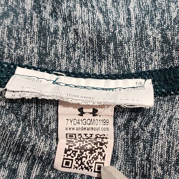 Under Armour 1/4 Zip Top Long Sleeve Heat Gear Heather Gray Loose Fit Medium - Picture 8 of 10